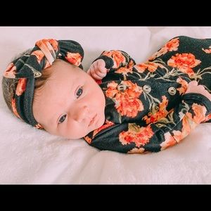 Lou Lou & Company Knotted Sleep Gown and Headband